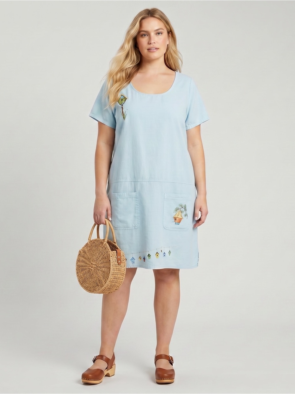 VINTAGE LAS OLAS Birdhouse Shift Dress